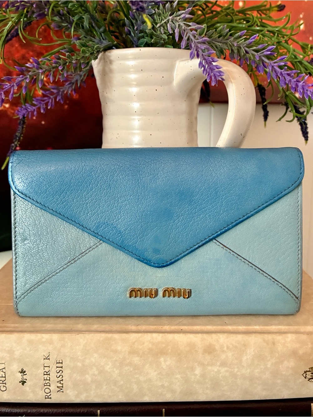 Miu Miu Envelope Leather Wallet